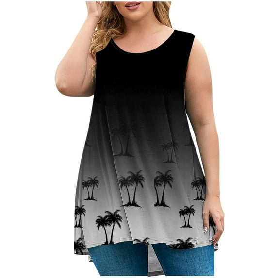 My Orders Cute Summer Tops for Women, Plus Size Shirts for Women 4X Graphic Tees Vintage 90S Women Tank Tops Loose Graphic Generic Womens Tops Hide Belly