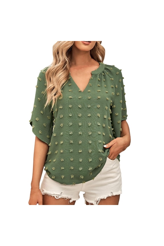 My Orders Cute Summer Tops for Women, Short Sleeve Shirts for Women Plus Size Beach Vacation Clothes For Women 2025 Womens Sleeveless Tunic Tops Dressy Casual Generic Womens Tops Hide Belly