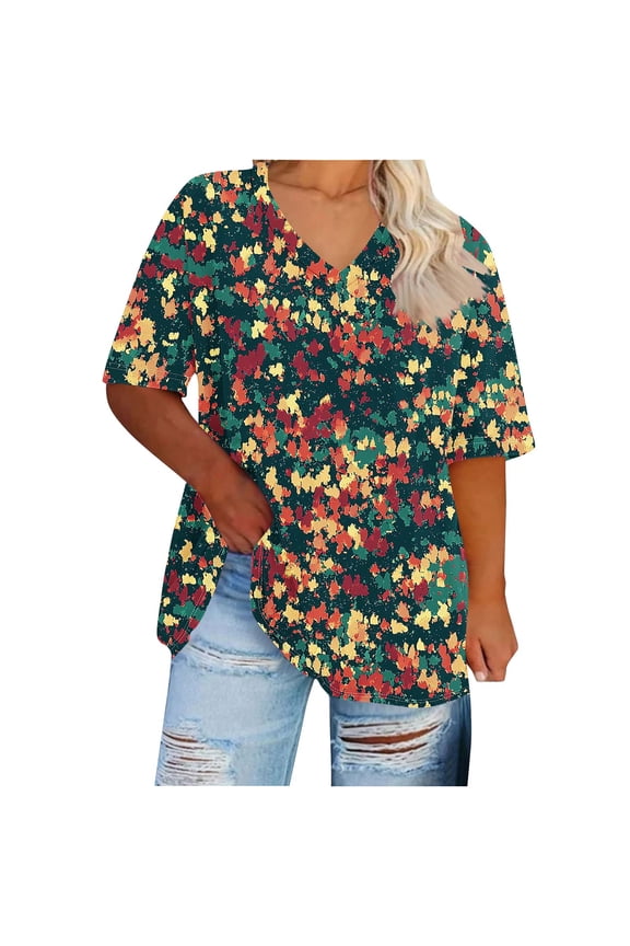 My Orders Cute Summer Tops for Women, Women Blouses and Tops Fashion Plus Size Workout Tops for Women Plus Size Womens Tops Dressy Casual Sexy Blouses Hawaiian Shirts Blue