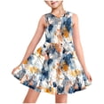 thumbnail image 1 of My Orders Gamivast Girls Dresses Size 10-12 Summer Sleeveless Floral Print Midi Dresses Beach Dress Kids Crewneck A Line Sundress 9Y Vestidos De Verano Para Niña, 1 of 8