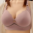 thumbnail image 1 of Gamivast Plus Size Bras for Women Non Underwire Full Coverage Seamless Bra Large Size for Support Bras Soft Cup Everyday Bras Purple S Sujetadores Sin Varillas Para Mujer, 1 of 8