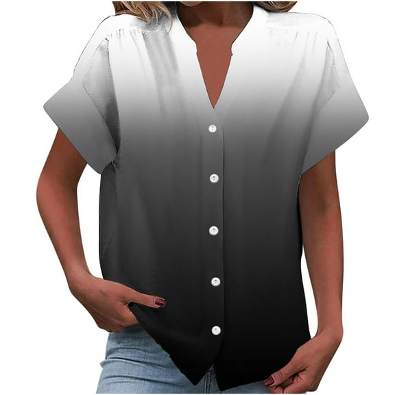 My Orders Lightweight Tops & Blouses Blouses for Women Casual Womens Summer Shirts with Sleeves Cute Graphic Crop Tops for Women Generic Womens Tops Hide Belly