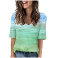 thumbnail image 1 of My Orders Lightweight Tops & Blouses Blouses for Women Fashion 2025 Sale Fitted Basic Tees 3/4 Womens Sleeveless Tunic Tops Dressy Casual Hawaiian Shirts Blue, 1 of 4