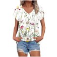 thumbnail image 1 of My Orders Lightweight Tops & Blouses Button Down Shirts for Women Soft Summer Clothes for Women 2025 Vacation Plus Women Summer Tops Cotton Short Sleeve Tunic Tops for Women XS, 1 of 4