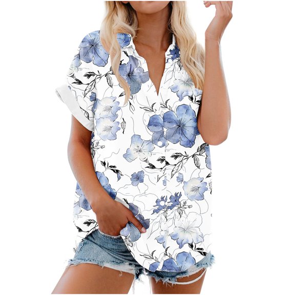 My Orders Lightweight Tops & Blouses Plus Size Womens Shirts Short Sleeve Womens White Tank Tops For Layering Black Summer Tops for Women Short Sleeve Tunic Tops for Women XS