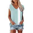 thumbnail image 1 of My Orders Lightweight Tops & Blouses Print Blouses for Women Dressy Casual Generic Brand Tops for Women Womens Tops Dressy Casual V Neck Flutter Sleeves Women Outfits Sets Tummy Control, 1 of 6