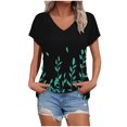 thumbnail image 1 of My Orders Lightweight Tops & Blouses Professional Blouses for Women for Work Red Shirts for Women Black Summer Tops Plus Short Sleeve Button Up Shirts for Women Pattern, 1 of 4