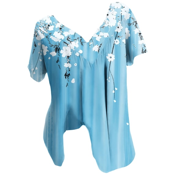 My Orders Lightweight Tops & Blouses Shirts for Women Dressy Casual Summer Basic Tees Fitted V Neck White Summer Tops for Women Warehouse Today Shipping