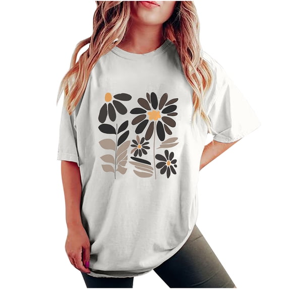 My Orders Lightweight Tops & Blouses Short Sleeve Shirts for Women V Neck Graphic Tees Trendy Summer Tops for Women Over 50 2025 Generic Womens Tops Hide Belly