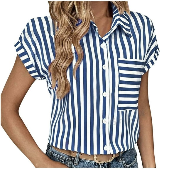 Lightweight Tops & Blouses Short Sleeve Shirts for Women V Neck s for Women Golf Linen Crop Tops for Women Summer Generic Womens Tops Hide Belly