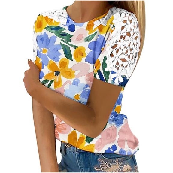 My Orders Lightweight Tops & Blouses Tshirts Shirts Graphic Funny Summer Chic Clothes for Women Over 50 Women Summer Tops Cotton Women Outfits Sets Tummy Control