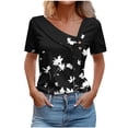 thumbnail image 1 of Lightweight Tops & Blouses White Blouse for Women Dressy Petite Casual Summer Shirts for Teens Modest Women Summer Tops V Neck Placed Recently By Me My Account, 1 of 5