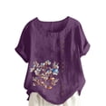 thumbnail image 1 of My Orders Lightweight Tops & Blouses Womens Blouses Casual Short Sleeve Sexy Summer Clothes for Women 2025 Vacation Cute Summer Tops for Women 2025 Trendy Red Shirts for Women, 1 of 5