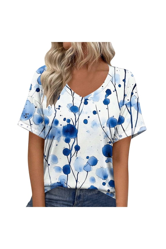 My Orders Lightweight Tops & Blouses Womens Blouses Dressy Casual Petite Short Sleeve Button Up Shirts for Women Pattern Black Summer Tops Y2K Button Down Shirts Green