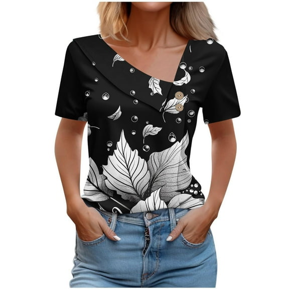 My Orders Lightweight Tops & Blouses Womens Blouses for Work Professional Short Sleeve Workout Shirts Women Crop Womens Summer Tops Trendy My Orders Placed By Me
