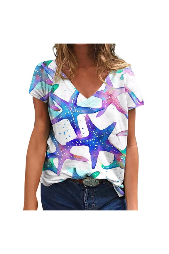 My Orders Lightweight Tops & Blouses Womens Funny T Shirts Under 10 Dollars Summer Graphic Tees for Women 2025 Womens Tunic Tops Dressy Casual Short Sleeve Summer Shirts for Teens Modest