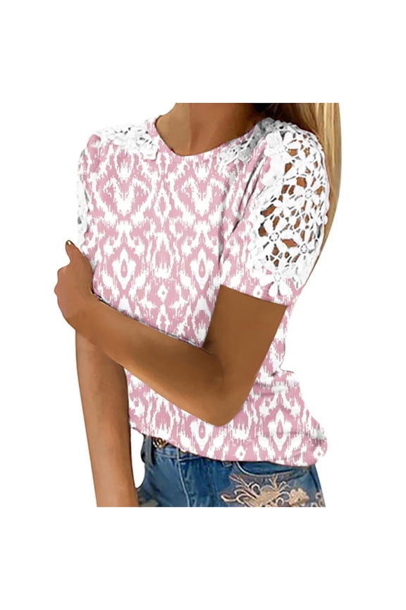 My Orders Lightweight Tops & Blouses Womens T Shirts Loose Boho Try Before You Buy Womens Clothing Dressy Summer Tops for Women Over 50 s for Women Golf