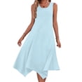 thumbnail image 1 of Orders Placed My Account Recently Summer Dresses for Women 2025 Vacation Sleeveless Tank Dress Flowy Causal A Line Dress Maxi Crew Neck Solid Color Ruffle Beach Sundress Previous Orders History, 1 of 7