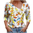 thumbnail image 1 of SHE IS My Orders Placed Fall Shirts for Women Plus Size 2x White Tops for Women Plus Size Womens Long Sleeve Blouse Plus Size Tunic Tops Women 3/4 Sleeve, 1 of 4