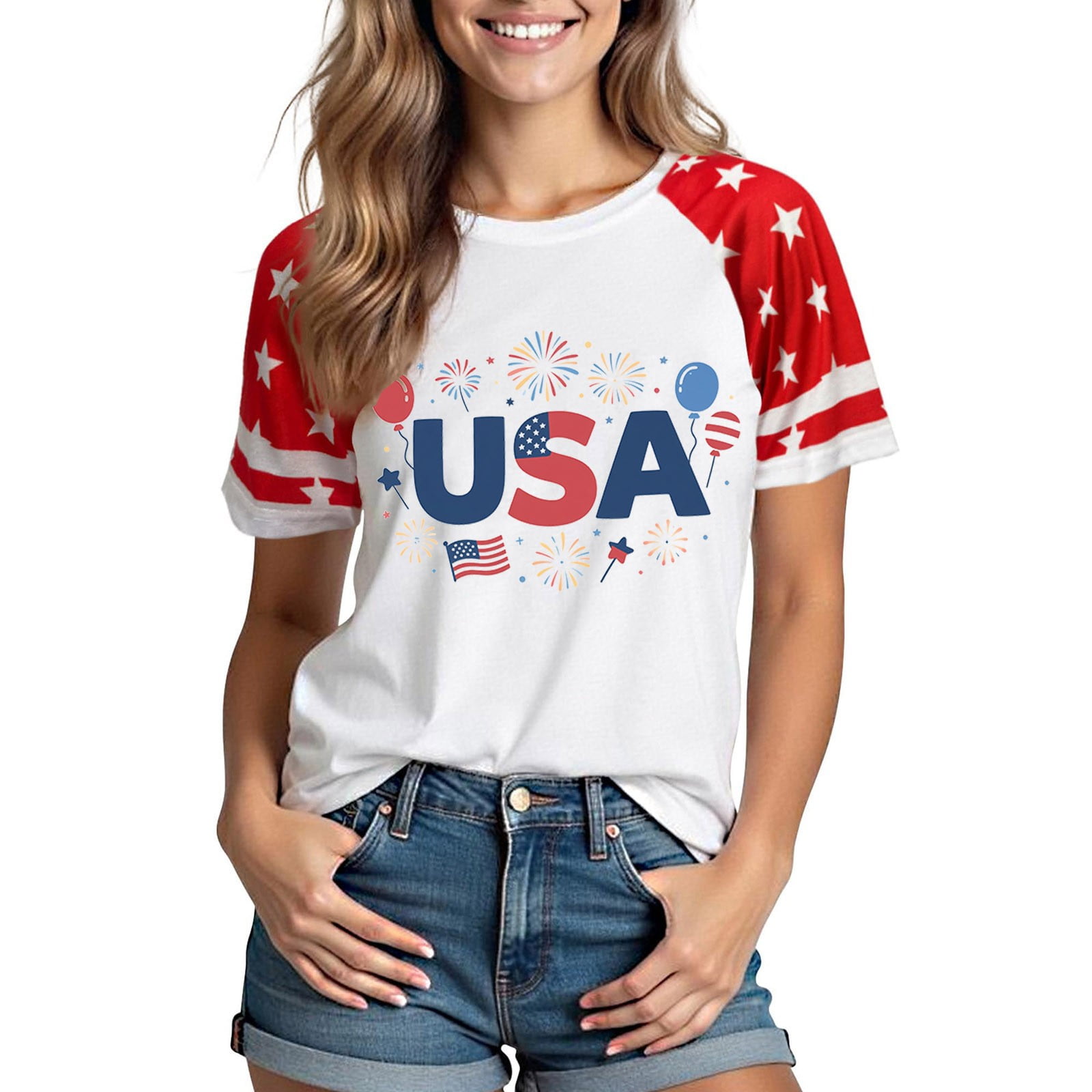 America The Beautiful July 4th Short Sleeve Unisex T Shirt Gildan 2