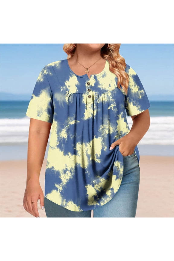 ,The Month Ladies Tops Plus Size Short Sleeve Crewneck T Shirts Striped Summer Fashion Tunic Tops Loose Fit Dressy Casual Blouses Workout Y2K Tee Shirts Ropa Mujer