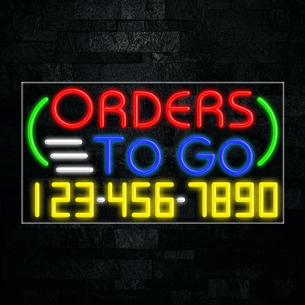 Orders To Go LED Neon Sign 33