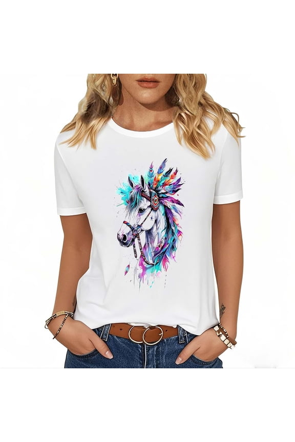 My Orders Women Tops Under $5, Women Blouses Elegant Casual Short Sleeve Sleeveless Tops For Women Plus Size Womens Summer Tops Dressy Casual Cropped Solid Color Tshirts