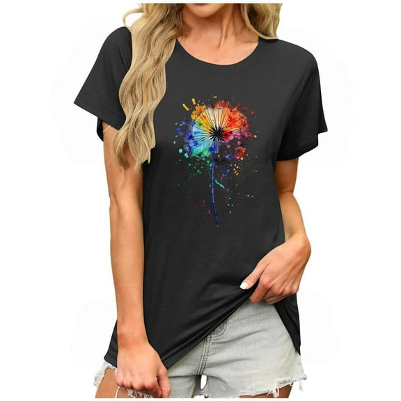 My Orders Women Tops Under $5, Womens T Shirts Casual Womens Workout Tops Multipack Womens Summer Tops Casual Linen Short Sleeve Tunic Tops for Women 3Xl