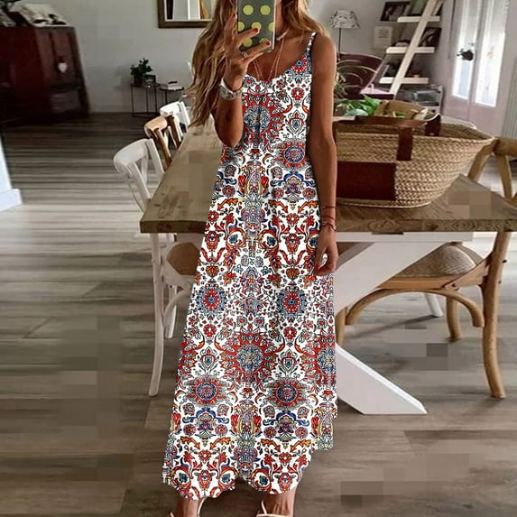 My Orders Xdegoge Summer Dresses for Women Fashion Print Prom Dresses with Slit 2025 Spaghetti Straps Fitted Tulle formal Party Dress M Camisas Para Mujer