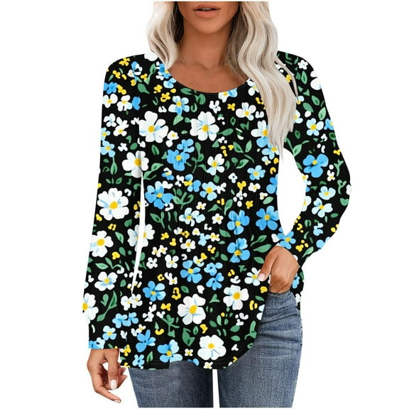 SHE IS My Orders past Orders Shirts for Women Trendy Fall Womens Long Sleeve Tops Dressy Casual Black Blouses for Women Crop Graphic Workout Tees for Women