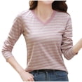 thumbnail image 1 of SHE IS My Orders past Orders Women Shirts Long Sleeve Casual Womens Tops Casual V Neck Blouses for Women Business Dressy Basic Tees for Women Long Sleeve, 1 of 3