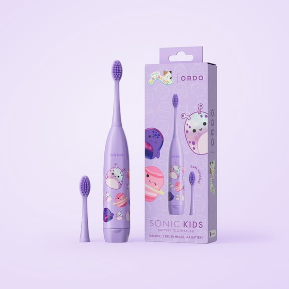 Ordo Kids Battery Sonic Toothbrush - Squishmallows Daxxon - Purple
