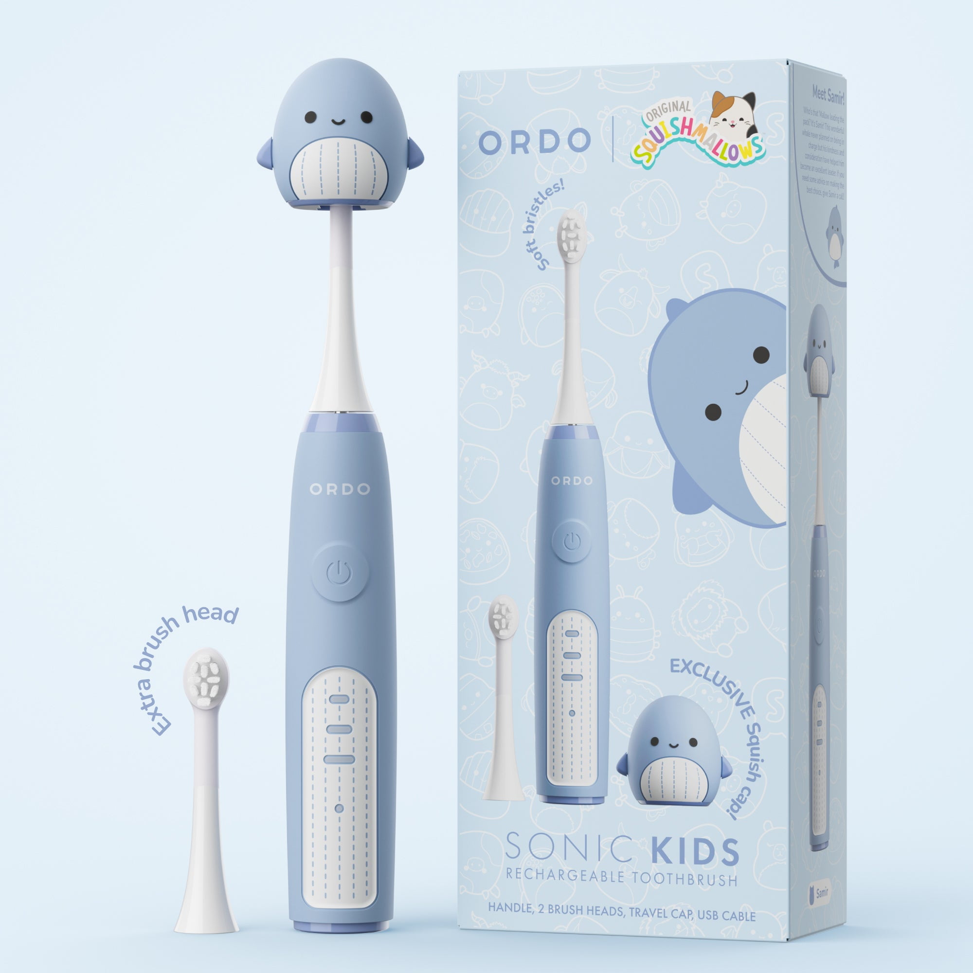 Ordo Sonic Kids Rechargeable Toothbrush - Squishmallows Zumirez