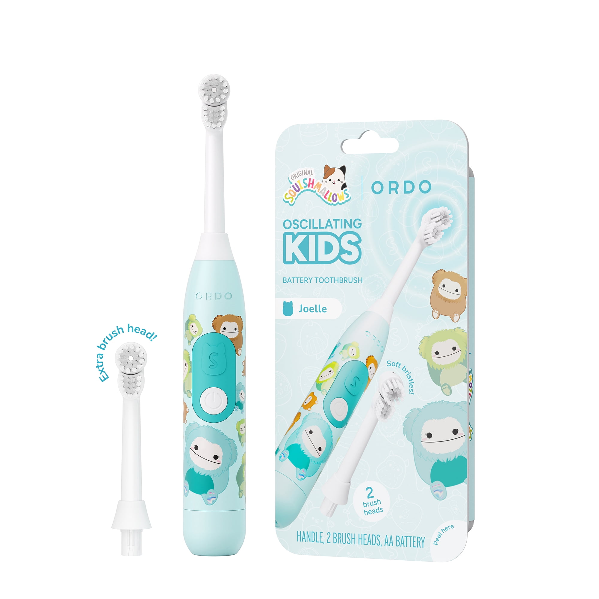 Ordo Oscillating Kids Battery Toothbrush - Squishmallows Joelle