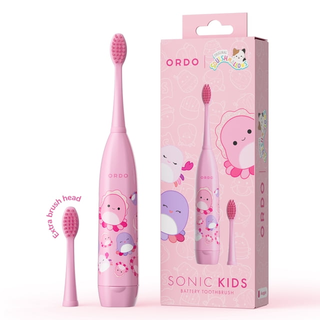 Ordo Kids Battery Sonic Toothbrush Squishmallows Auggie Pink