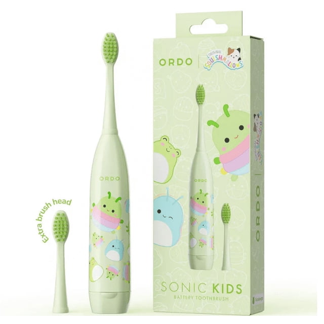 Ordo Kids Battery Sonic Toothbrush Squishmallows Rutabaga - Green