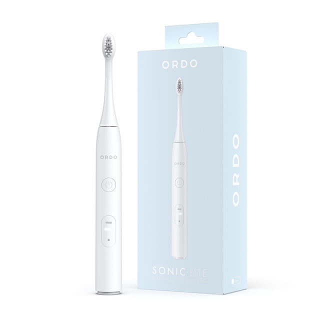 Ordo Sonic Lite | Sonic Toothbrush with 35,000 Pulses/Min | Electric Toothbrush for Adults | Dual Modes | 5+ Weeks Battery | Smart Timer | Waterproof | USB-C Snow