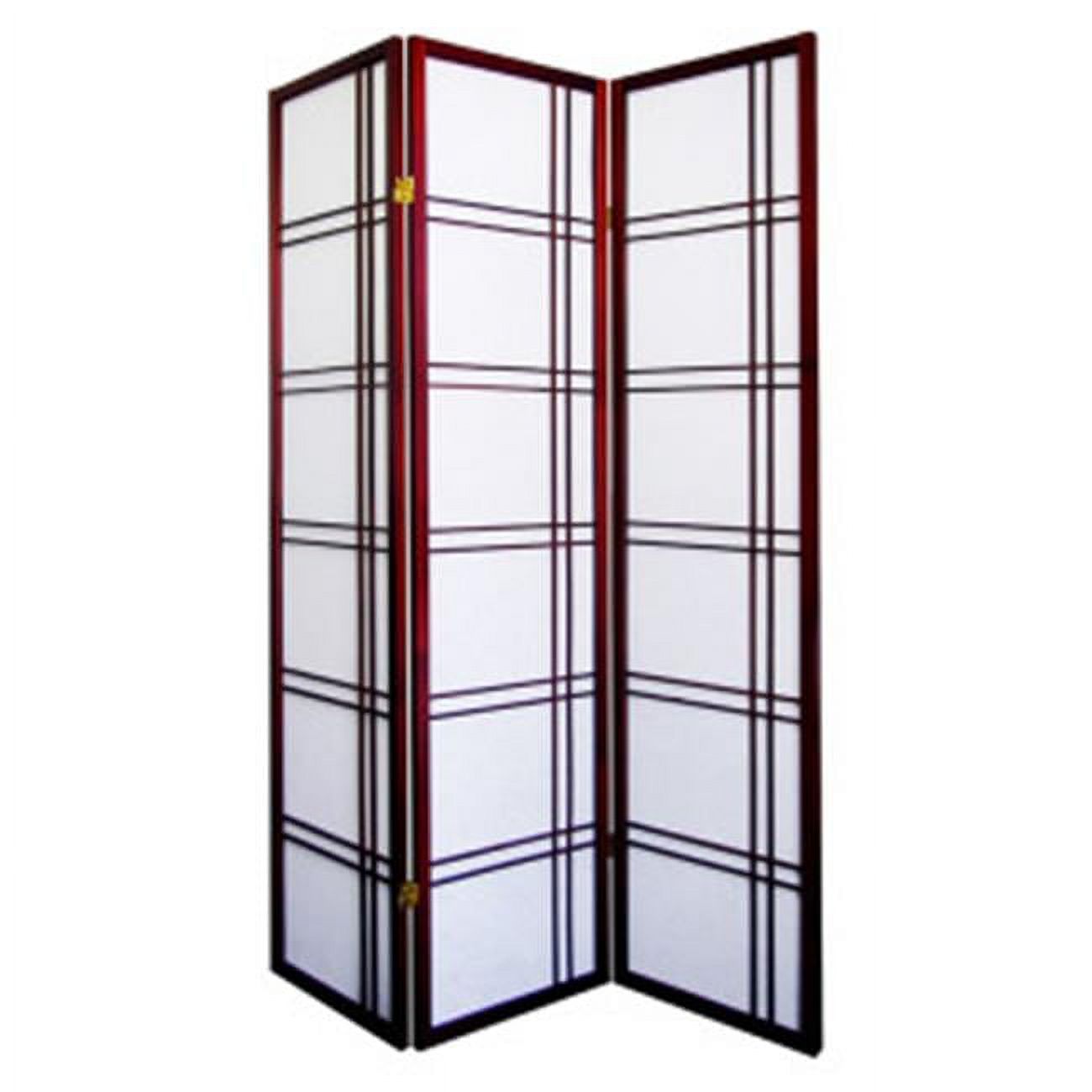 Ore Furniture  Girard 3-Panel Room Divider - Cherry - image 1 of 2