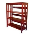 thumbnail image 1 of ORE International 36" Tall 3-Tier Wood Bookcase/Book Shelf in Cherry, 1 of 2