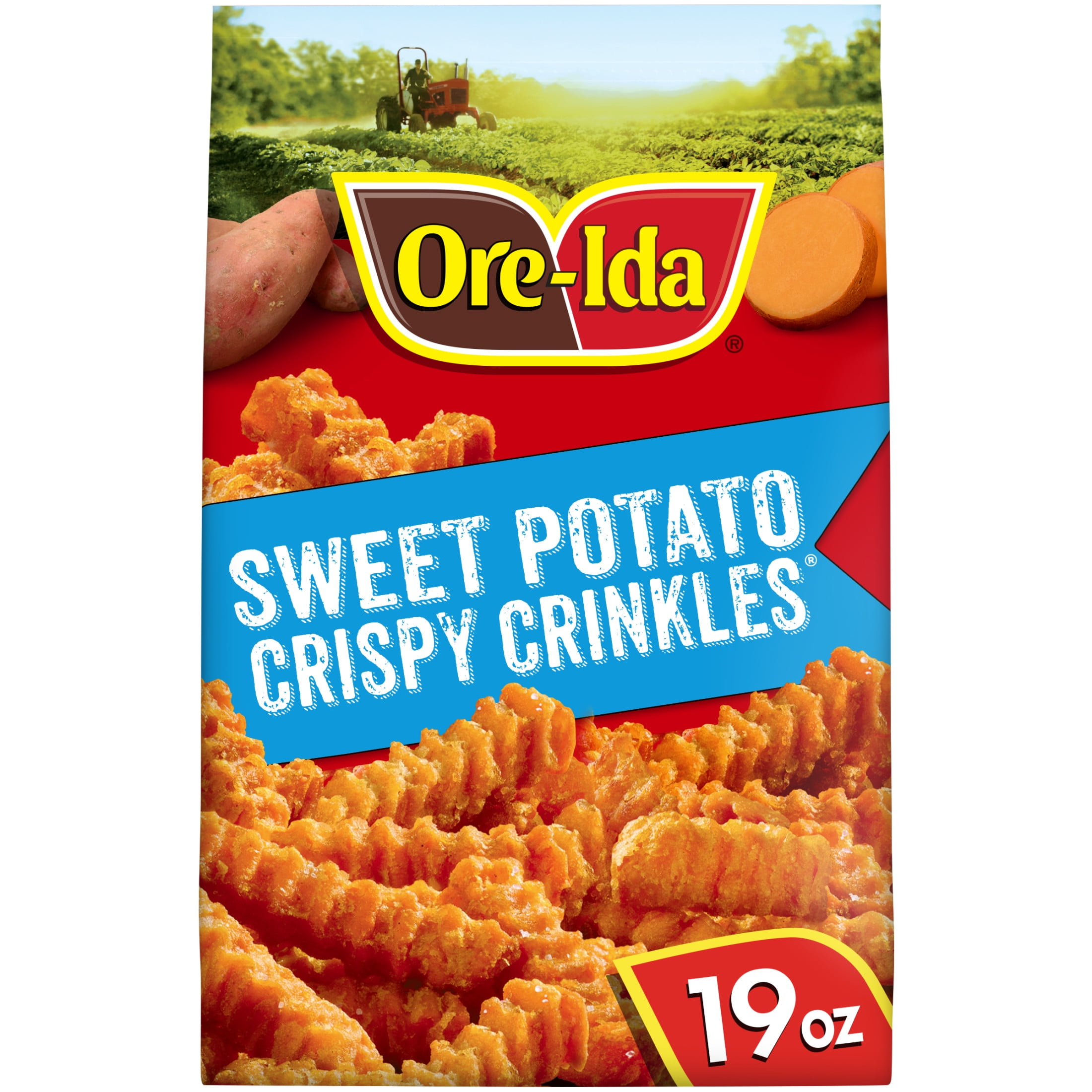 Ore-Ida Crinkle Cut Sweet Potato Fries, 19 oz. Bag, Plastic