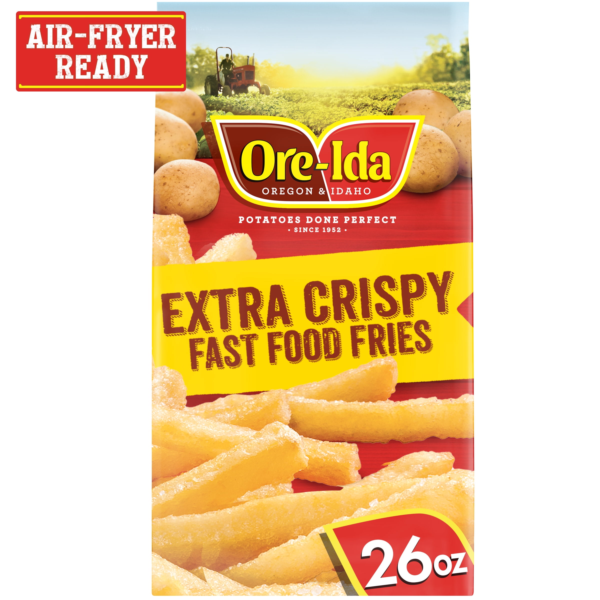 Ore-Ida Extra Crispy Fast Food Fries, French Fried Frozen Potatoes, 26 oz  Bag 