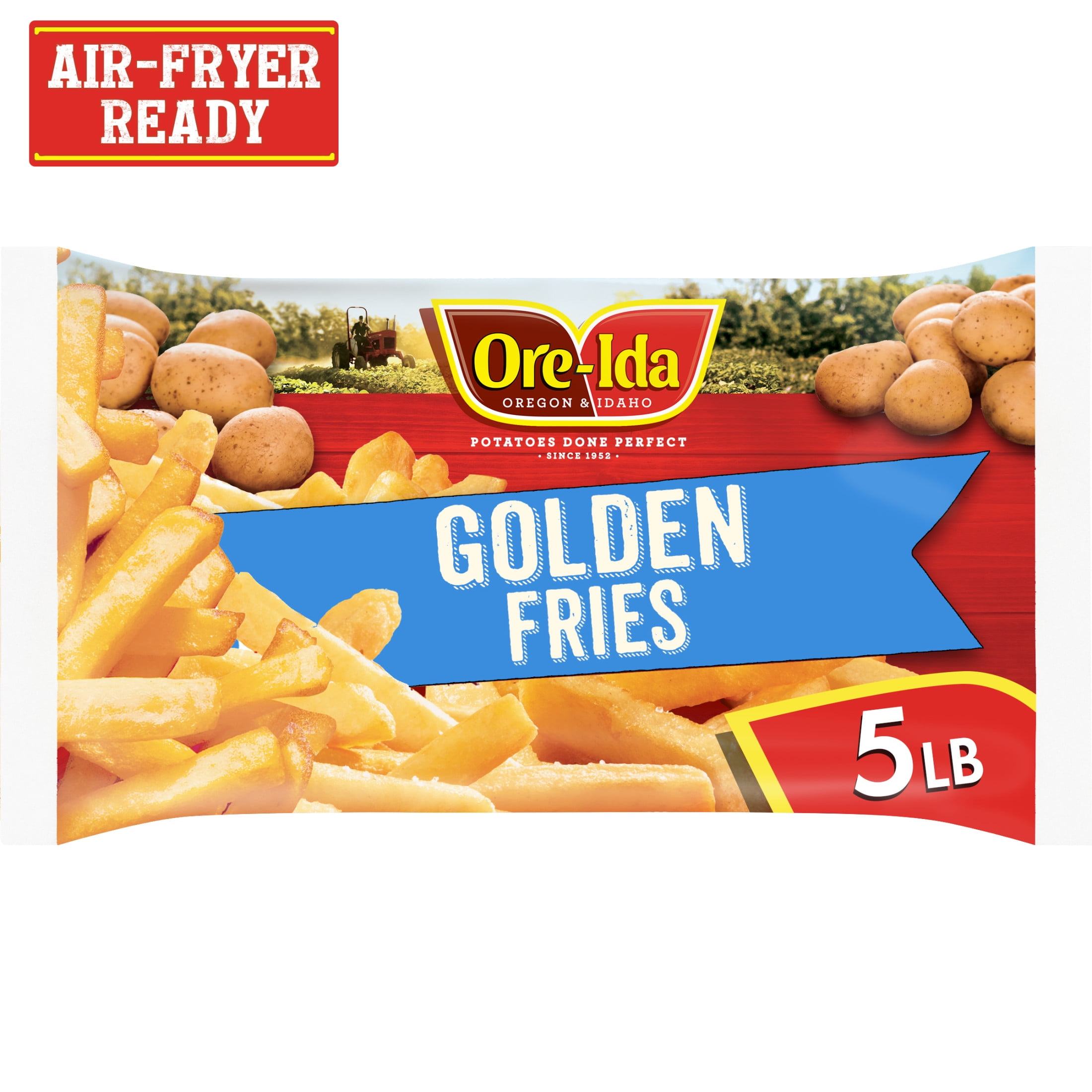 Ore-Ida Crispy Straight-Cut Fries, French Fried Potatoes, Value Size, 5 lb Bag