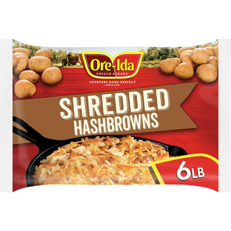 Ore-Ida Golden Hash Brown Patties Shredded Frozen Potatoes, 10 ct