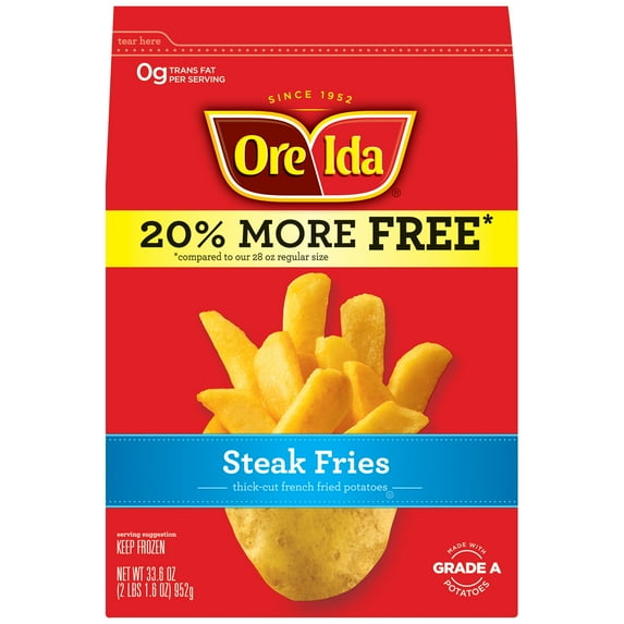 Ore-Ida Steak Fries Thick-Cut French Fried Potatoes 33.6 oz Bag