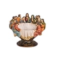 thumbnail image 1 of 12.25" Long Polyresin Fruit Bowl, Last Supper Design, 1 of 2