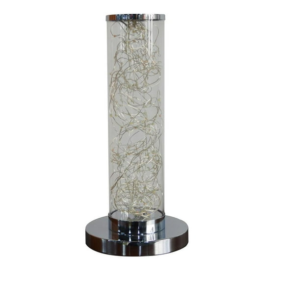 13-Inch Exposed Rope Led Minari Clear Column Floor Lamp