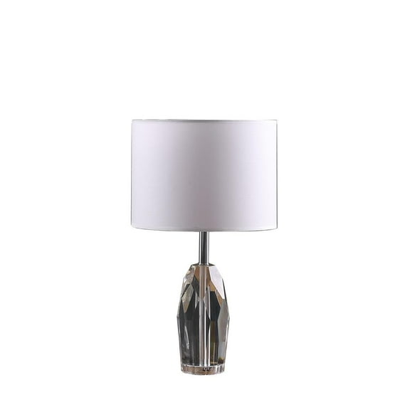 Ore International 19" In Dodecahedron Solid Crystal Prism Table Lamp