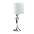 thumbnail image 1 of Ore International 24.5" in BAILEY DARK SILVER CHROME MODERN CANDLESTICK METAL TABLE LAMP, 1 of 4