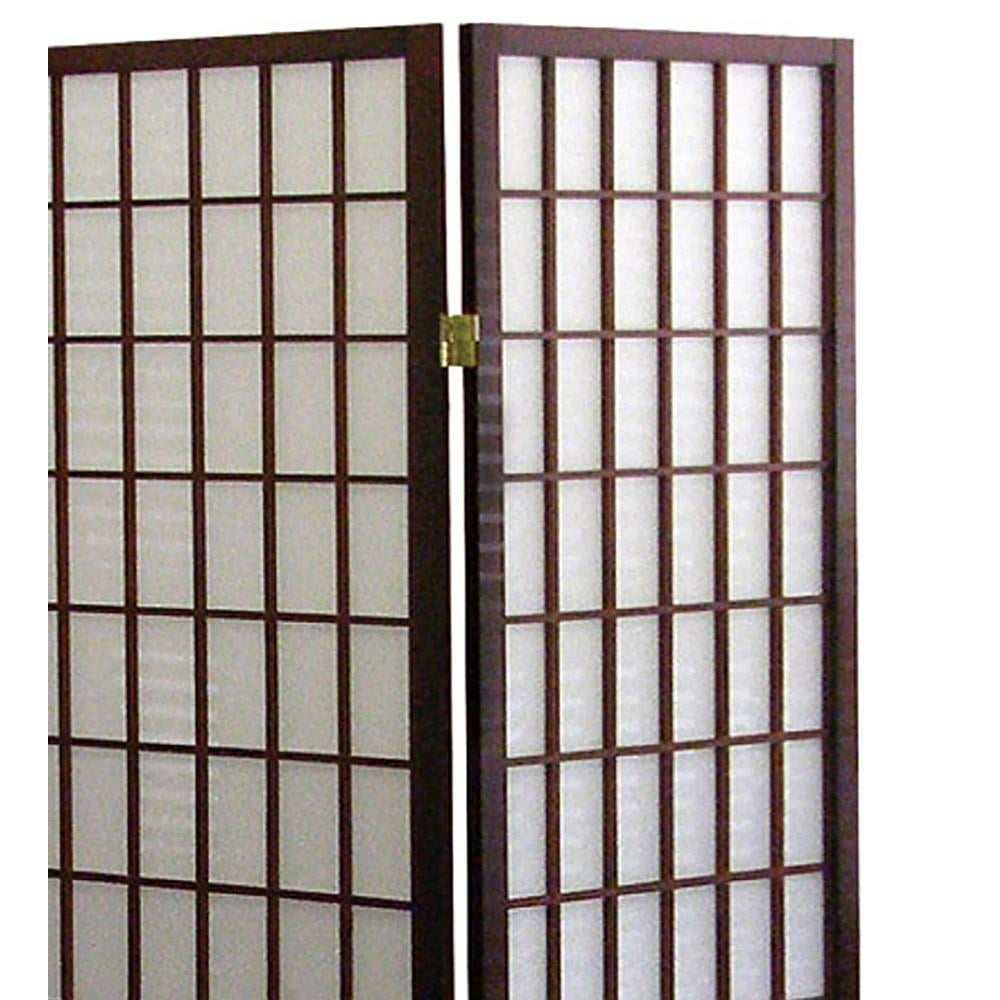 ORE International 70" 3-Panel Wood Screen Room Divider in Cherry