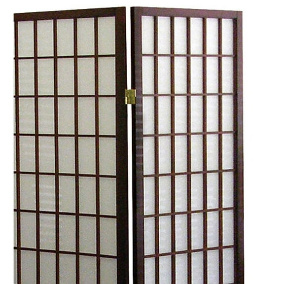 Ore International 3-Panel Room Divider - Cherry